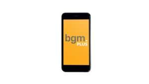 Smartphone mit bgmPLUS-App